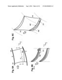 BLADE OF A ROW OF ROTOR BLADES OR STATOR BLADES FOR USE IN A TURBOMACHINE diagram and image