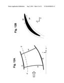 BLADE OF A ROW OF ROTOR BLADES OR STATOR BLADES FOR USE IN A TURBOMACHINE diagram and image