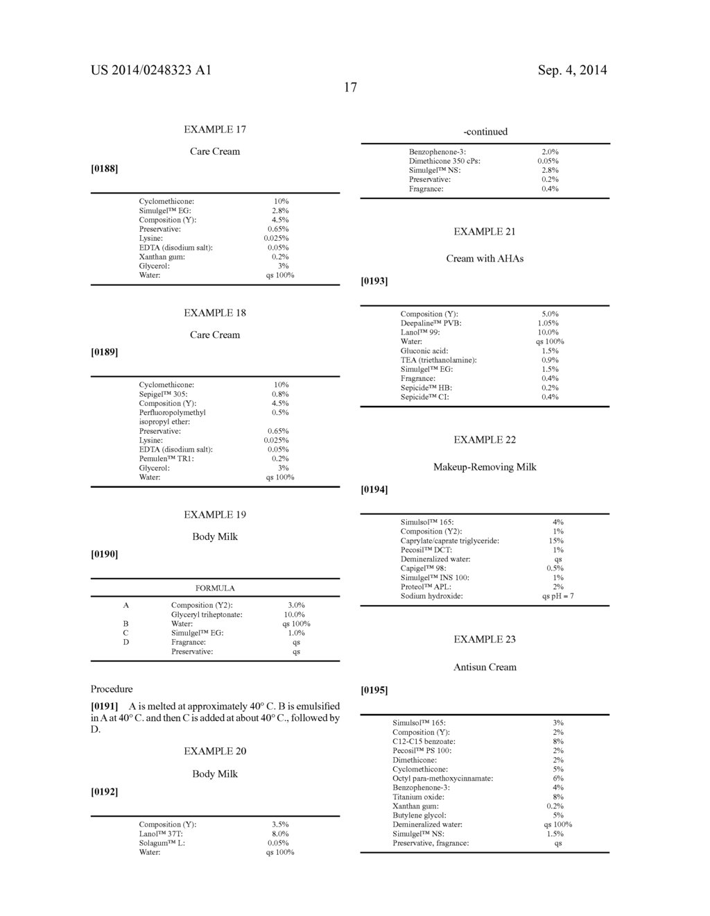 POWDERY EMULSIFYING COMPOSITION OF ALKYL POLYGLYCOSIDES, USE THEREOF FOR     PREPARING COSMETIC EMULSIONS, AND METHOD FOR PREPARING SAME - diagram, schematic, and image 18