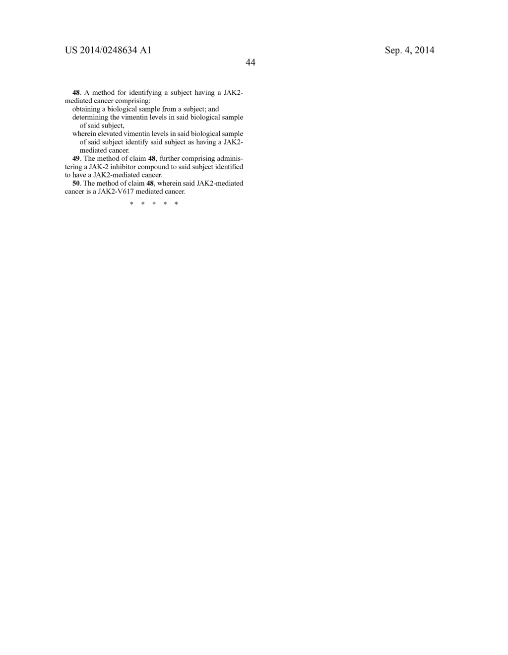 VIMENTIN AS A BIOMARKER FOR THE PROGRESSION OF MYELOPROLIFERATIVE     NEOPLASMS - diagram, schematic, and image 59