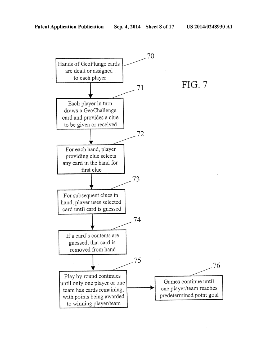 GEOGRAPHY BASED CARD GAME AND METHOD OF PLAY - diagram, schematic, and image 09