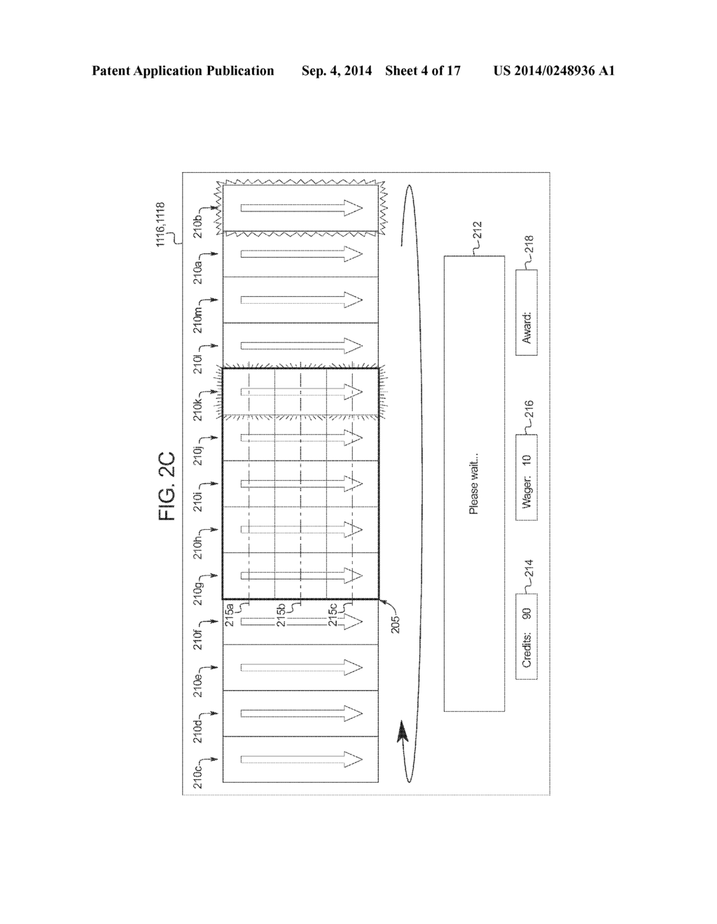 GAMING SYSTEM AND METHOD PROVIDING A SLOT GAME EMPLOYING A RANDOMLY     SELECTED SET OF REELS - diagram, schematic, and image 05