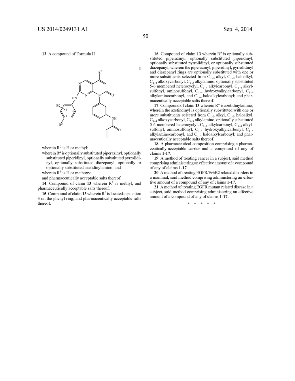 Substituted 7-Oxo-Pyrido[2,3-d]Pyrimidines and Methods of Use - diagram, schematic, and image 51