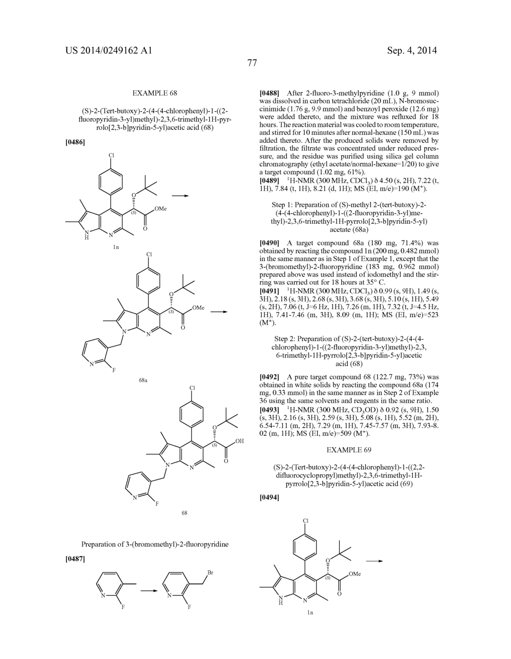 NOVEL ANTIVIRAL PYRROLOPYRIDINE DERIVATIVES AND METHOD FOR PREPARING THE     SAME - diagram, schematic, and image 78