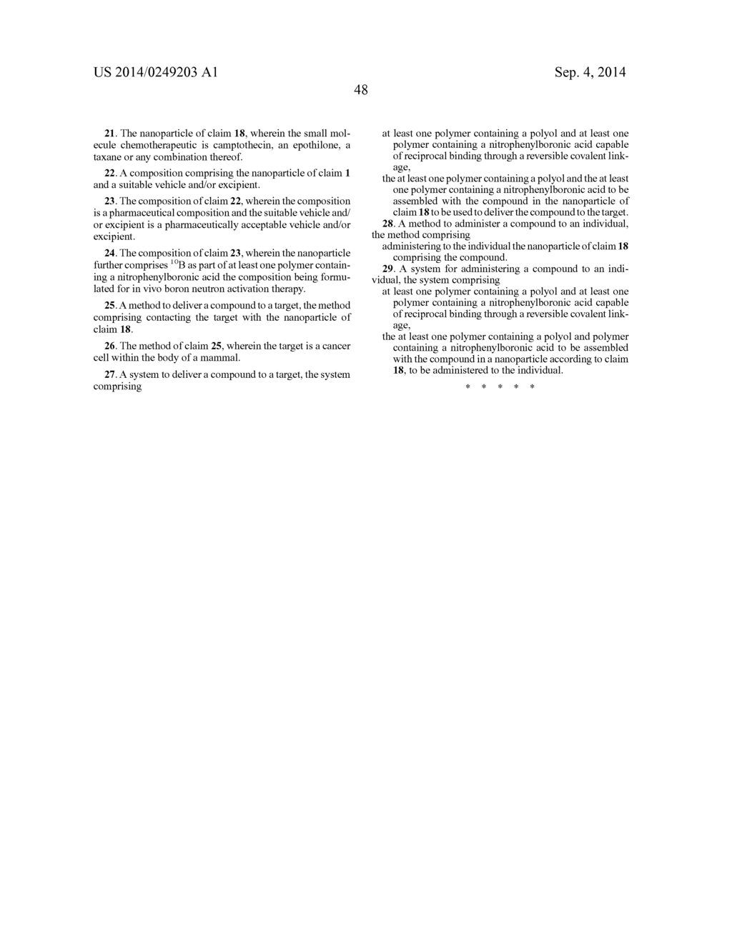 NANOPARTICLES STABILIZED WITH NITROPHENYLBORONIC ACID COMPOSITIONS - diagram, schematic, and image 74