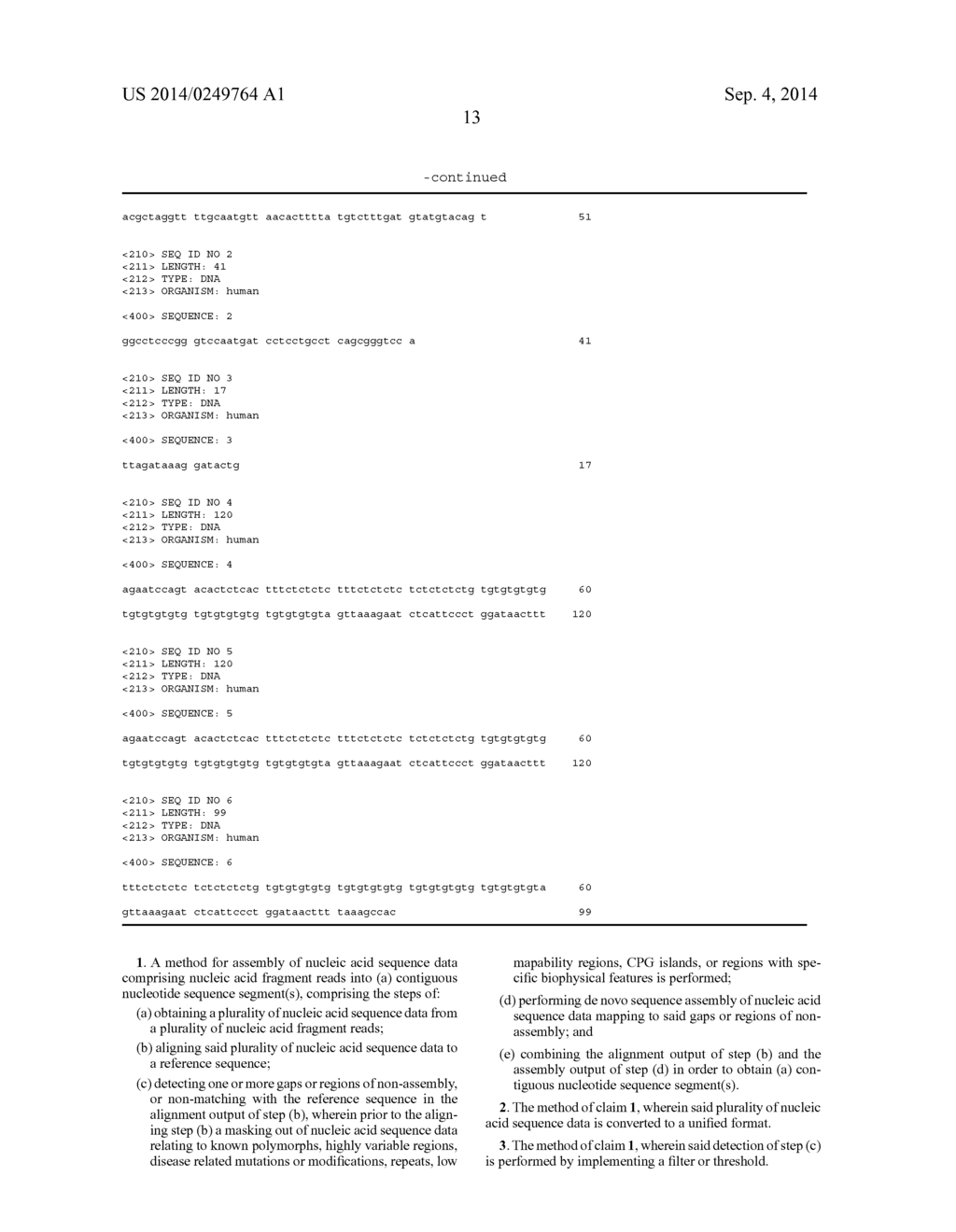 Method for Assembly of Nucleic Acid Sequence Data - diagram, schematic, and image 20