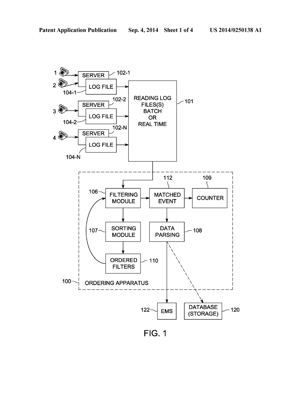 METHOD AND APPARATUS FOR OPTIMIZING LOG FILE FILTERING - diagram, schematic, and image 02