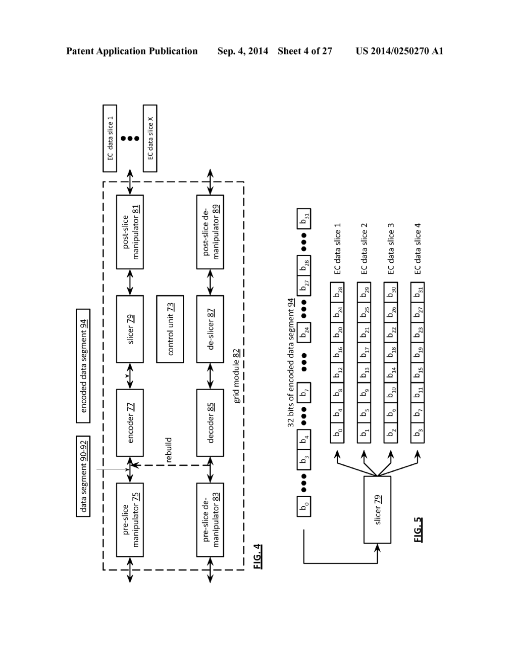 DISTRIBUTEDLY STORING RAID DATA IN A RAID MEMORY AND A DISPERSED STORAGE     NETWORK MEMORY - diagram, schematic, and image 05