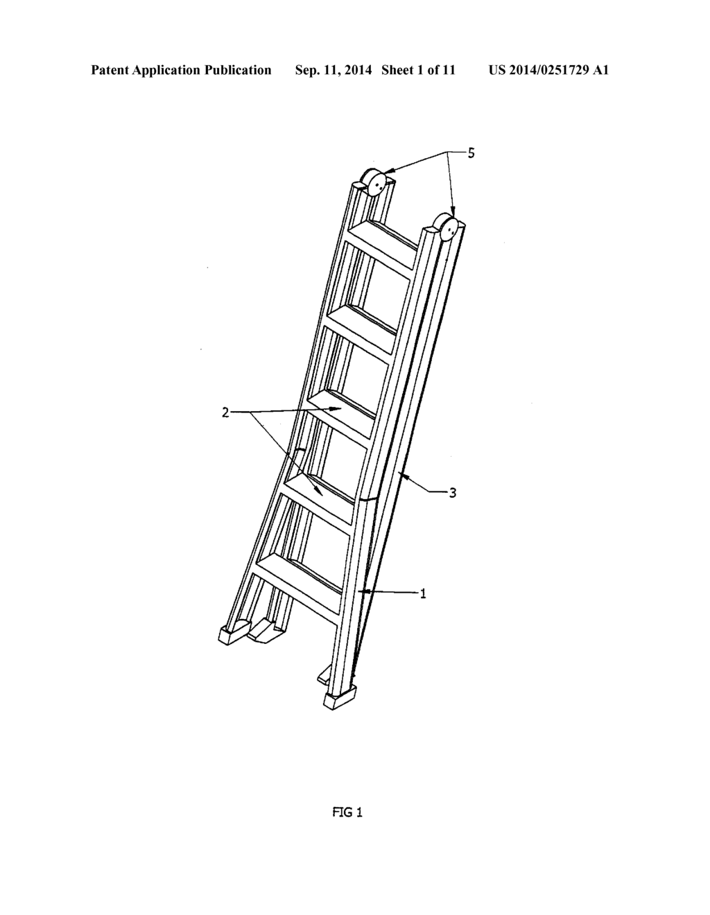 Flip Ladder with Tray and Method - diagram, schematic, and image 02