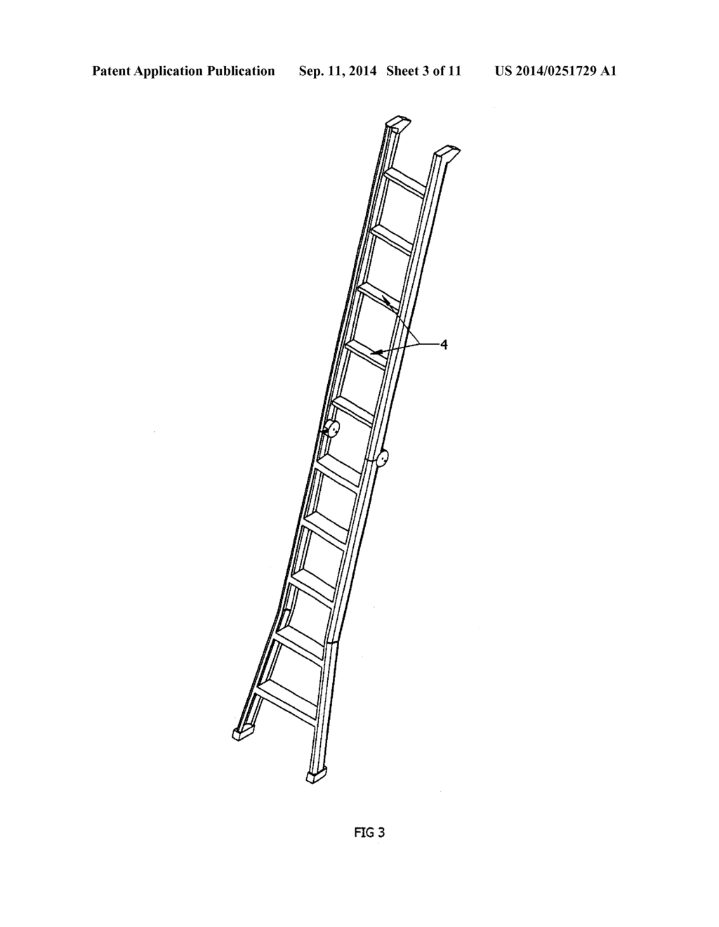 Flip Ladder with Tray and Method - diagram, schematic, and image 04