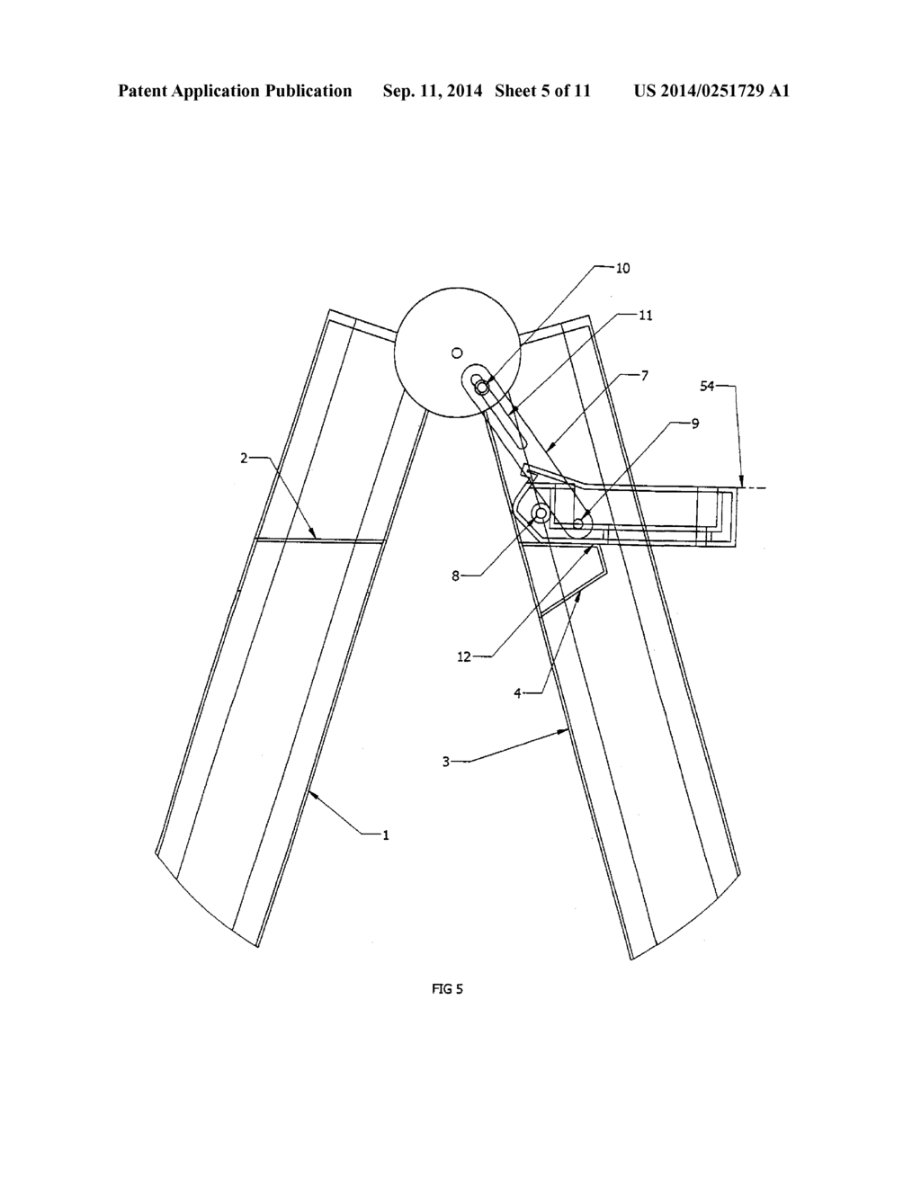 Flip Ladder with Tray and Method - diagram, schematic, and image 06