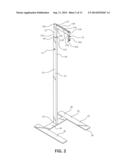 DISPLAY SYSTEM WITH SUSPENDED MERCHANDISE SUPPORT diagram and image