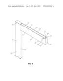 DISPLAY SYSTEM WITH SUSPENDED MERCHANDISE SUPPORT diagram and image