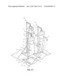 DISPLAY SYSTEM WITH SUSPENDED MERCHANDISE SUPPORT diagram and image