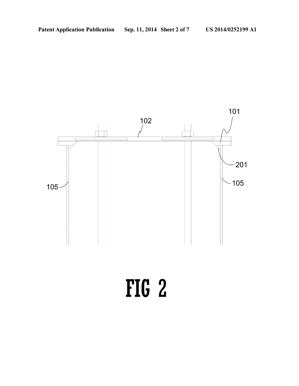 Concrete Pier Foundation Anchor Bolt Support and Chamfer Form - diagram, schematic, and image 03