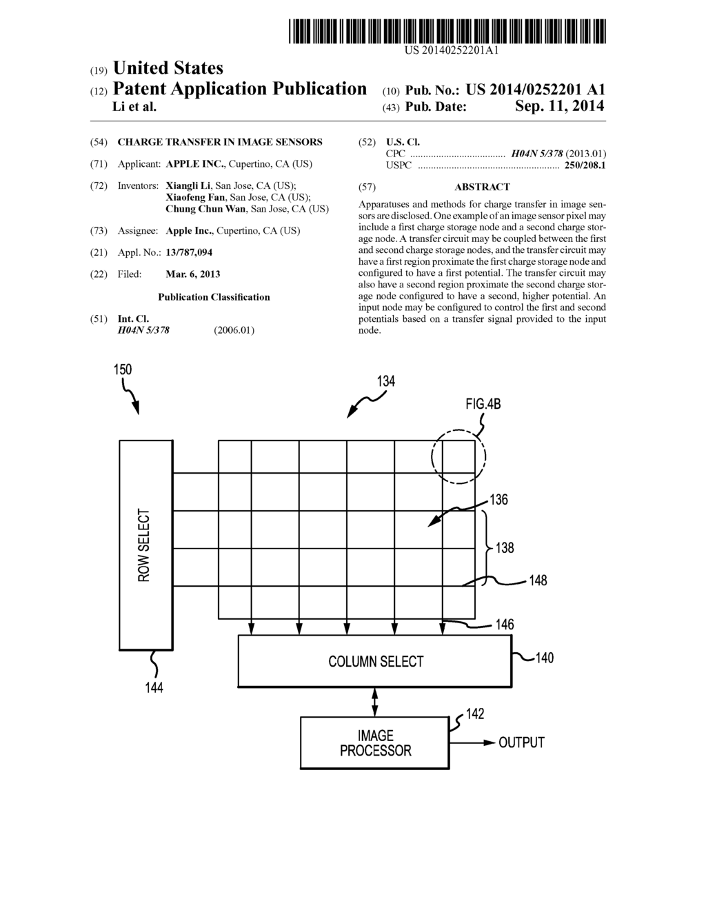 CHARGE TRANSFER IN IMAGE SENSORS - diagram, schematic, and image 01