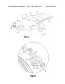 Z-FOLD CONVERTIBLE TOP SUPPORTING RETRACTABLE QUARTER WINDOW diagram and image