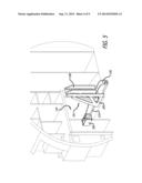 STOWABLE AIRCRAFT CABIN ATTENDANT SEAT diagram and image