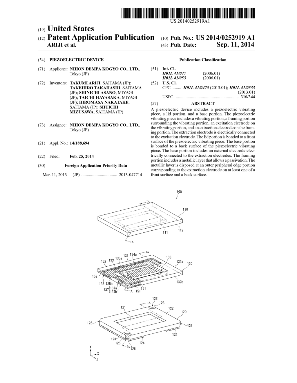 PIEZOELECTRIC DEVICE - diagram, schematic, and image 01