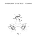 Lighting device with omnidirectional light distribution diagram and image