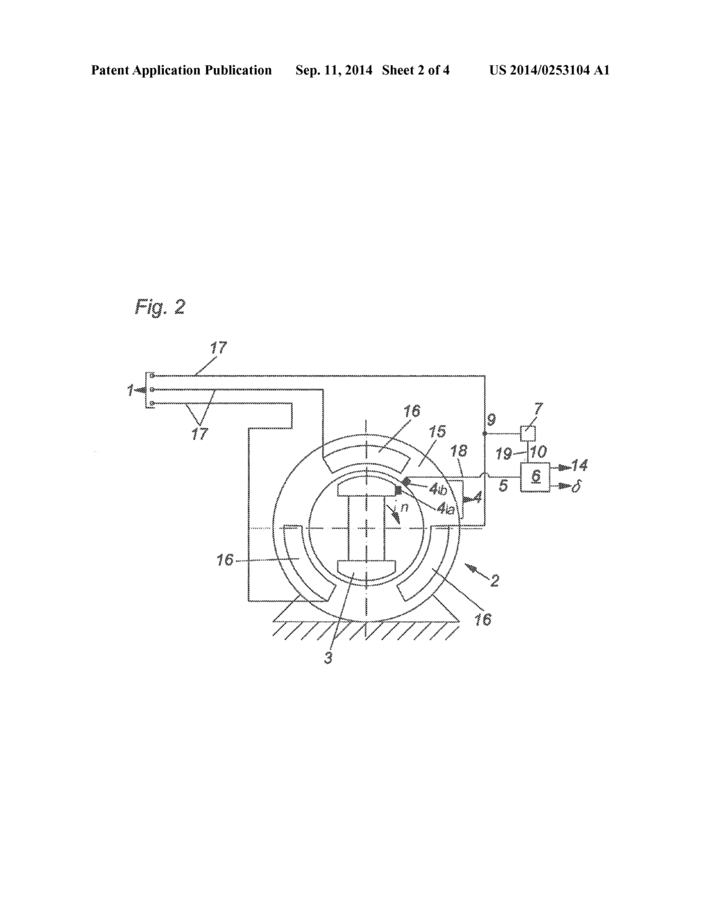 METHOD OF DETERMINING A ROTOR DISPLACEMENT ANGLE - diagram, schematic, and image 03