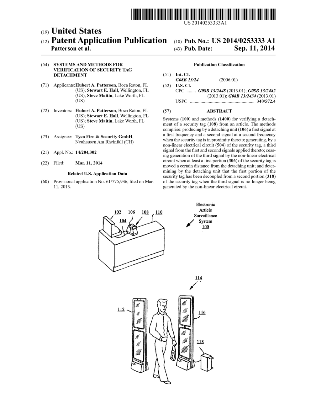 SYSTEMS AND METHODS FOR VERIFICATION OF SECURITY TAG DETACHMENT - diagram, schematic, and image 01