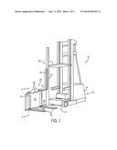 Narrow Aisle Load Handler And Material Handling Vehicle Including A Narrow     Aisle Load Handler diagram and image