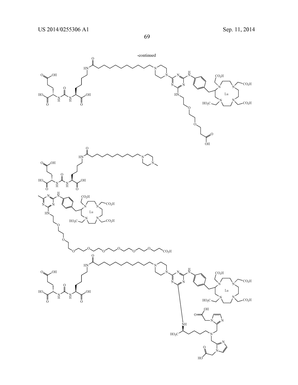 TRIAZINE BASED RADIOPHARMACEUTICALS AND RADIOIMAGING AGENTS - diagram, schematic, and image 76