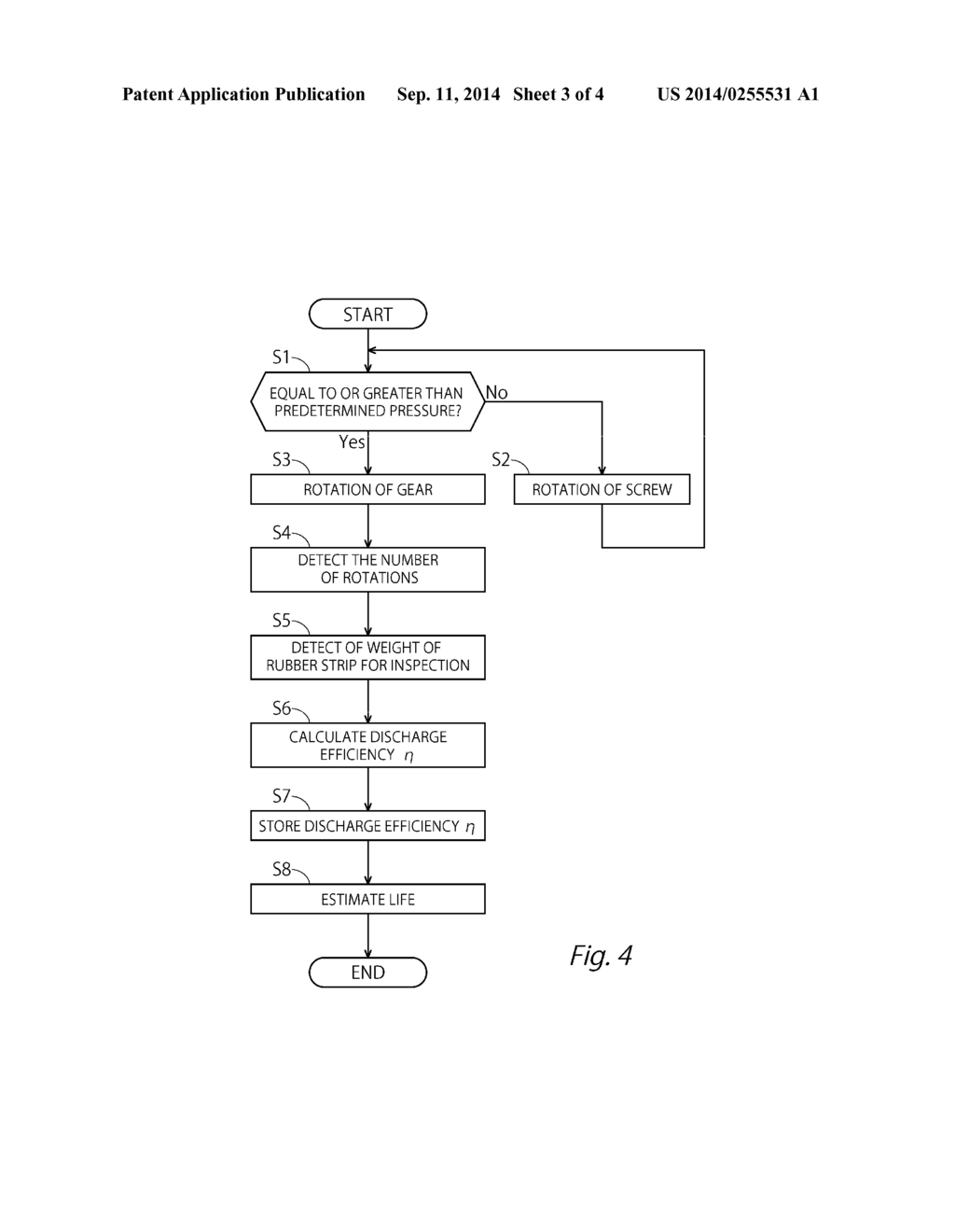 METHOD OF ESTIMATING LIFE OF GEAR PUMP AND RUBBER EXTRUSION APPARATUS - diagram, schematic, and image 04