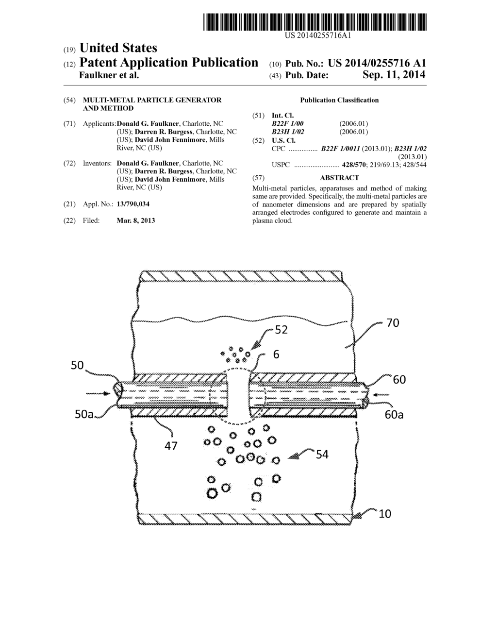 MULTI-METAL PARTICLE GENERATOR AND METHOD - diagram, schematic, and image 01