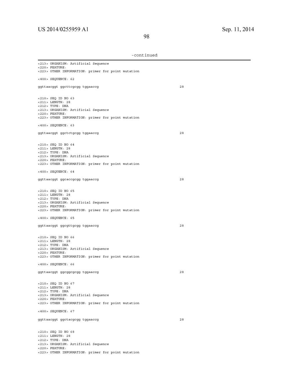 CHOLESTEROL OXIDASE MUTANTS, COMPOSITIONS, DEVICES, KITS AND USES THEREOF - diagram, schematic, and image 99