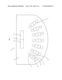 Baccarat game with associated wagering game diagram and image