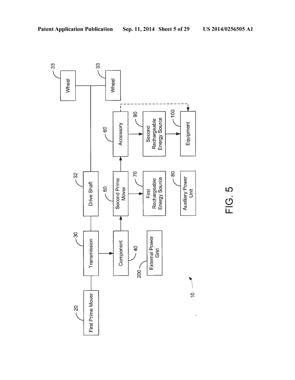 HYBRID VEHICLE DRIVE SYSTEM AND METHOD AND IDLE REDUCTION SYSTEM AND     METHOD - diagram, schematic, and image 06