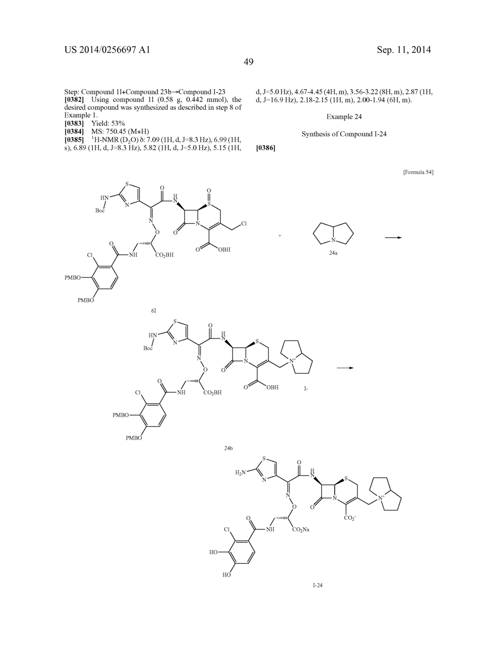 CEPHEM DERIVATIVE HAVING CATECHOL GROUP - diagram, schematic, and image 50