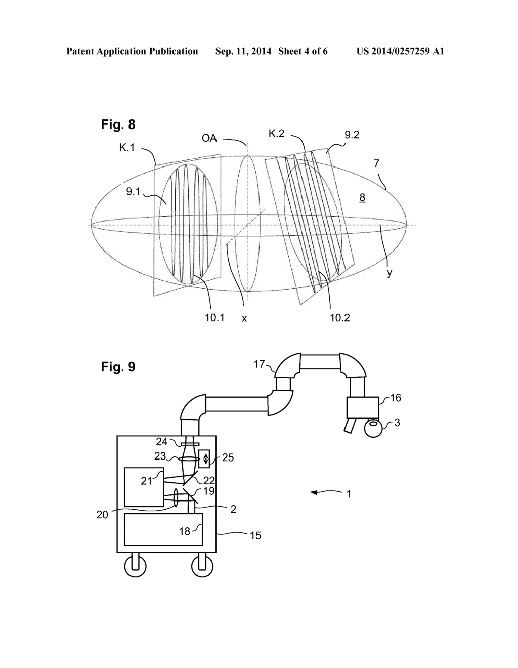 PRODUCING CUT SURFACES IN A TRANSPARENT MATERIAL BY MEANS OF OPTICAL     RADIATION - diagram, schematic, and image 05