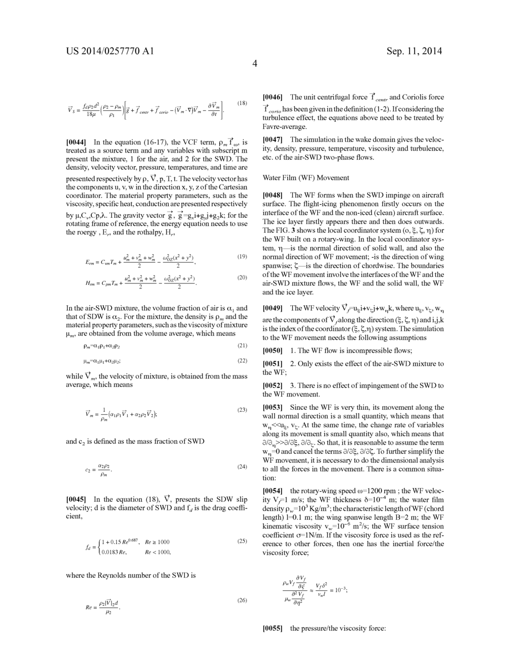 NUMERICAL SIMULATION METHOD FOR THE FLIGHT-ICING OF HELICOPTER     ROTARY-WINGS - diagram, schematic, and image 09