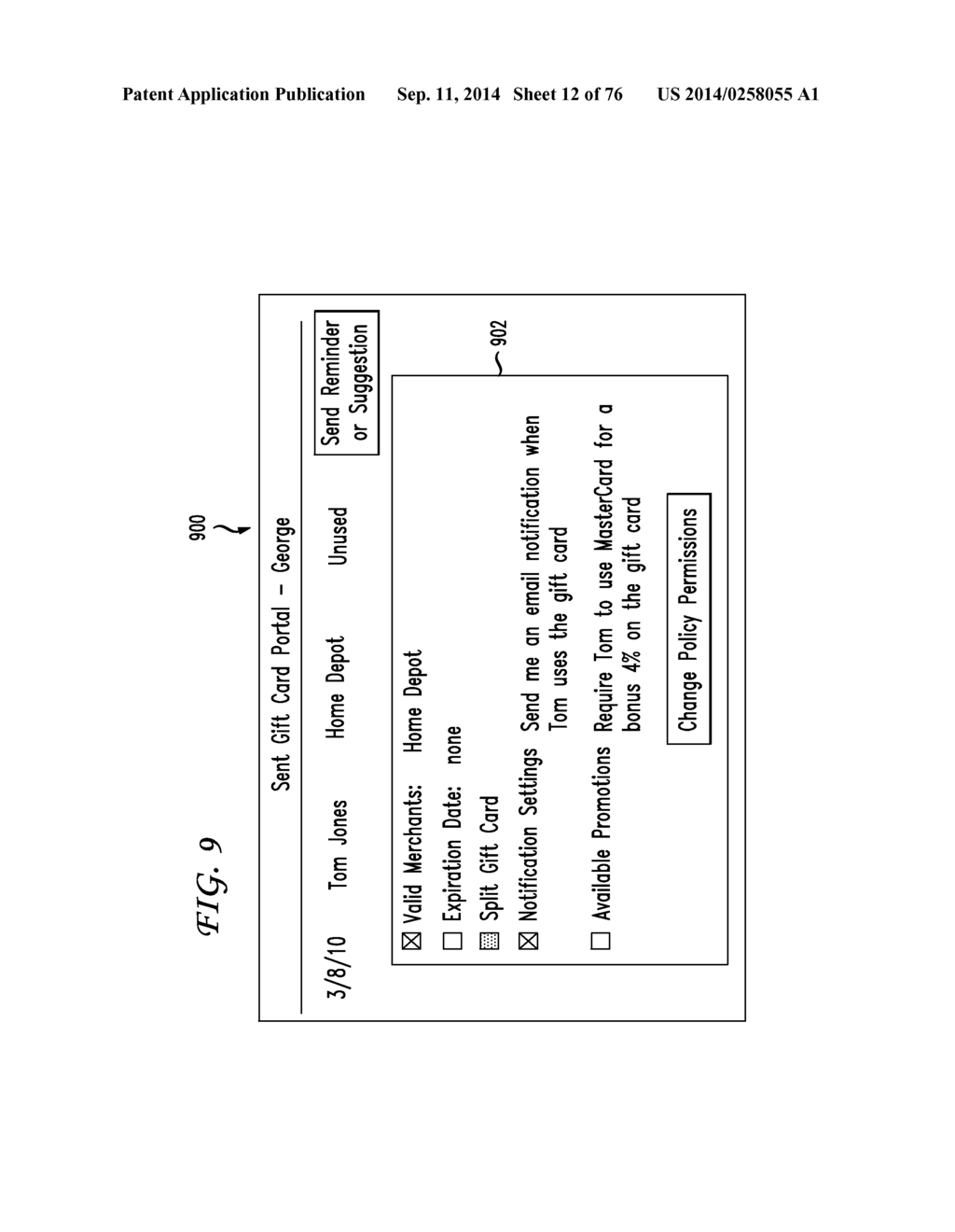 SYSTEM AND METHOD FOR A GIFT TRACKER - diagram, schematic, and image 14