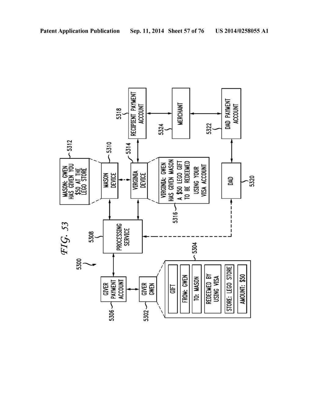 SYSTEM AND METHOD FOR A GIFT TRACKER - diagram, schematic, and image 59