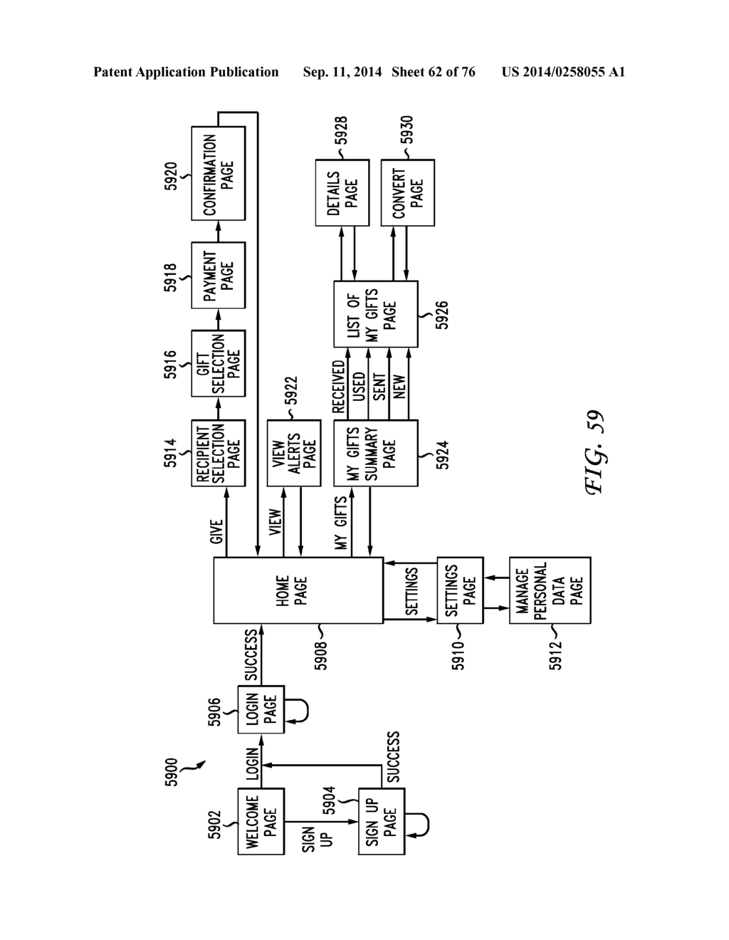 SYSTEM AND METHOD FOR A GIFT TRACKER - diagram, schematic, and image 64