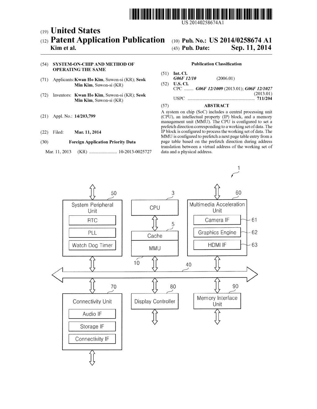 SYSTEM-ON-CHIP AND METHOD OF OPERATING THE SAME - diagram, schematic, and image 01