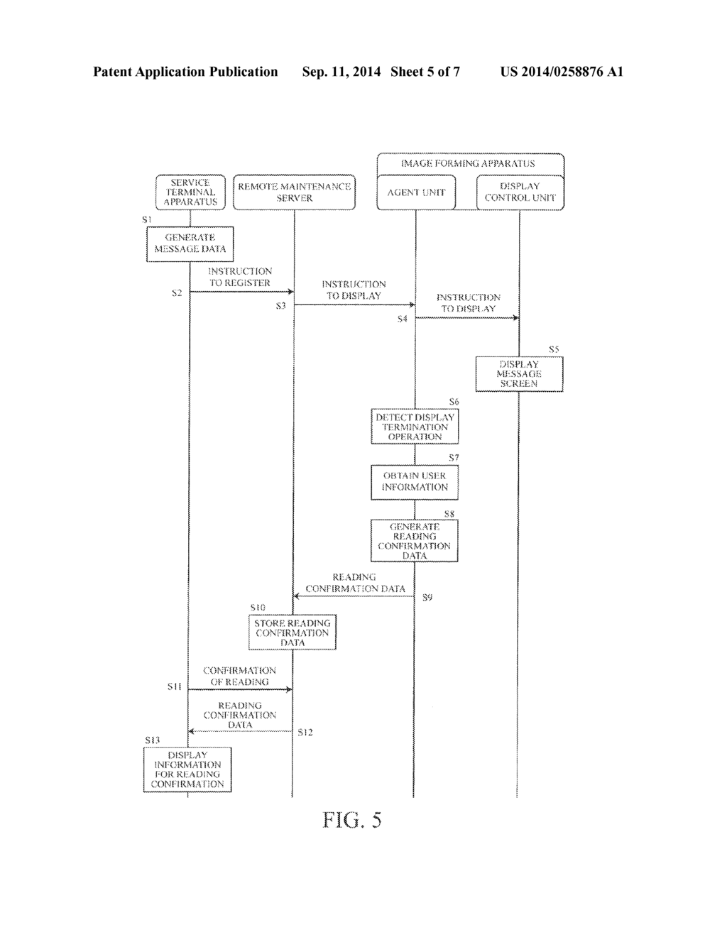 ELECTRONIC APPARATUS THAT DISPLAYS MESSAGE SCREEN - diagram, schematic, and image 06