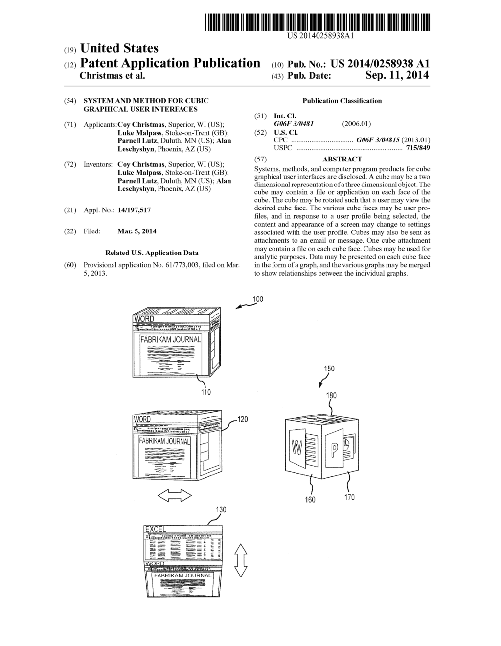 SYSTEM AND METHOD FOR CUBIC GRAPHICAL USER INTERFACES - diagram, schematic, and image 01