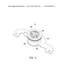 CLAMPING APPARATUS FOR CARRYING A DISK IN AN OPTICAL DISK DRIVE diagram and image