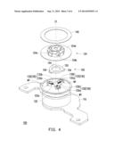 CLAMPING APPARATUS FOR CARRYING A DISK IN AN OPTICAL DISK DRIVE diagram and image