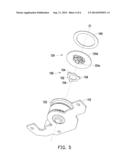 CLAMPING APPARATUS FOR CARRYING A DISK IN AN OPTICAL DISK DRIVE diagram and image