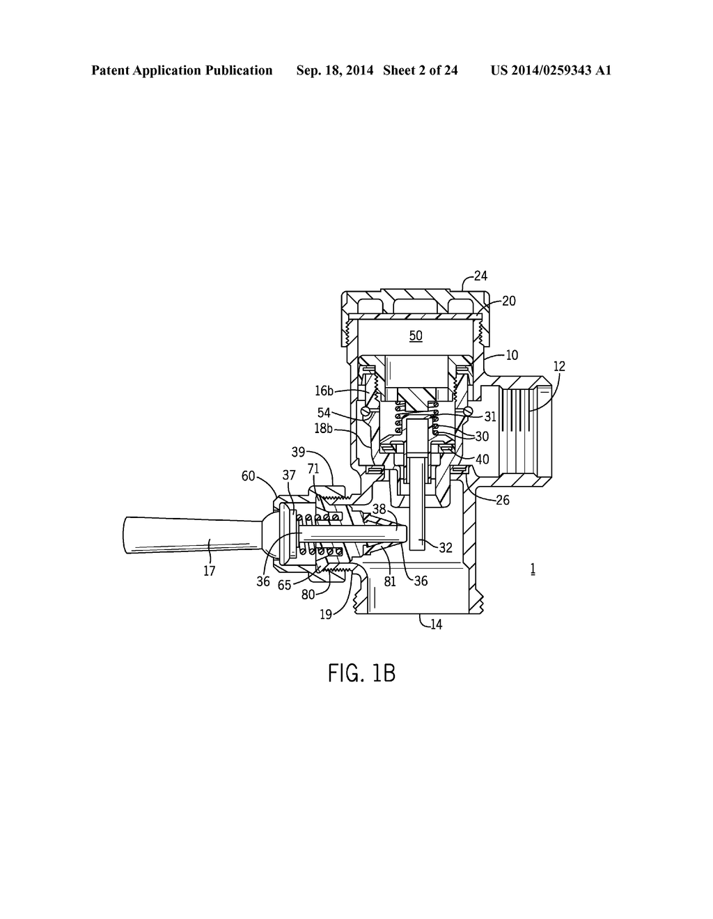 Dual Mode Flush Actuator - diagram, schematic, and image 03