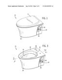 WALL-HUNG TOILET diagram and image