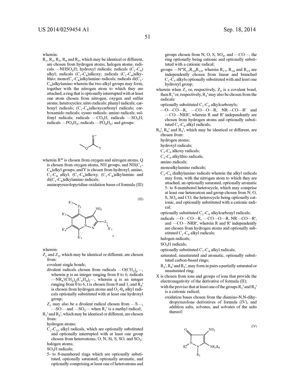 DYE COMPOSITION COMPRISING A HETEROCYCLIC OXIDATION BASE AND A     4-AMINOINDOLE COUPLER - diagram, schematic, and image 52