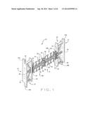 INSULATING CONCRETE FORM (ICF) SYSTEM WITH MODULAR TIE MEMBERS AND     ASSOCIATED ICF TOOLING diagram and image