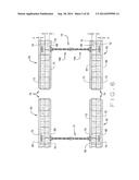 INSULATING CONCRETE FORM (ICF) SYSTEM WITH MODULAR TIE MEMBERS AND     ASSOCIATED ICF TOOLING diagram and image